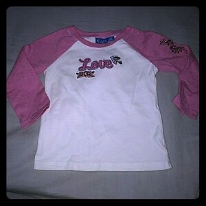 Children's place Raglan love long sleeve shirt
